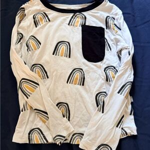 Kyte BABY Long Sleeve Shirt - Black Rainbow - 3T